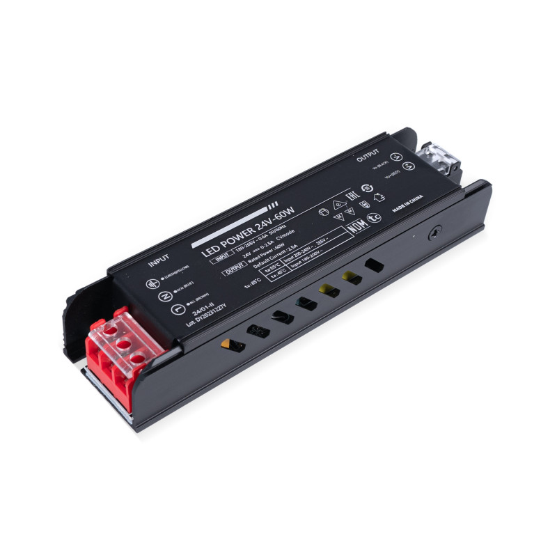 Fuente de alimentación Slim 60W 24V - 2.5A - Alta eficiencia - IP20