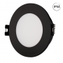 Aro downlight circular para bombilla GU10 - Corte Ø 75-80 mm - IP54- NEGRO