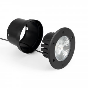 Baliza LED exterior suelo 18W - 12V DC - IP67 - Ø15cm - 30º