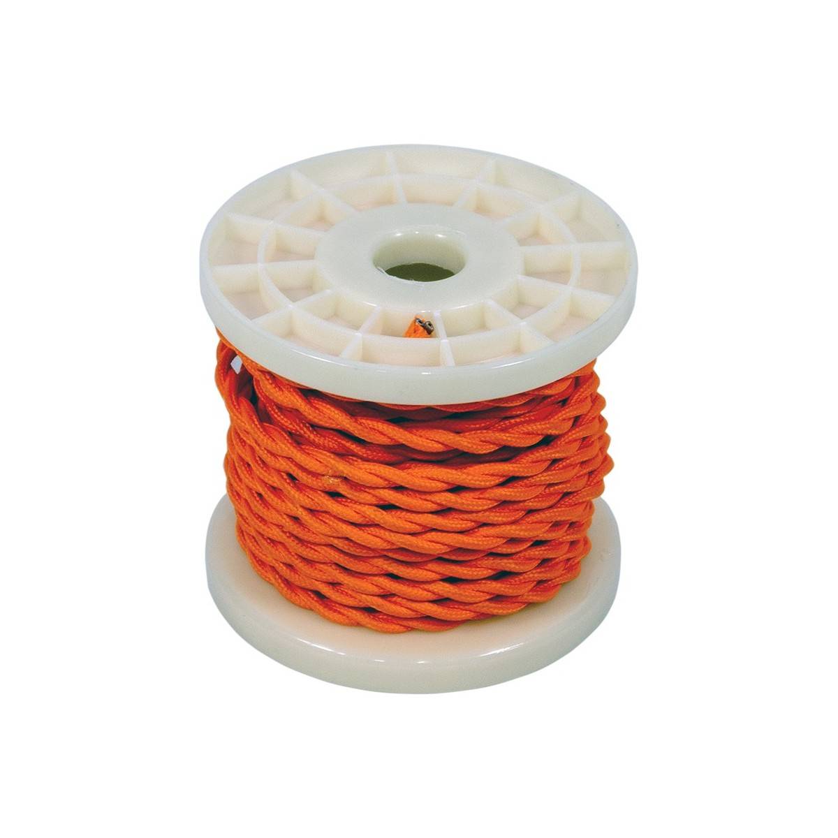 CABLE ELECTRICO ESTILO NORDICO 2X0,75 TEXTIL COLOR NARANJA