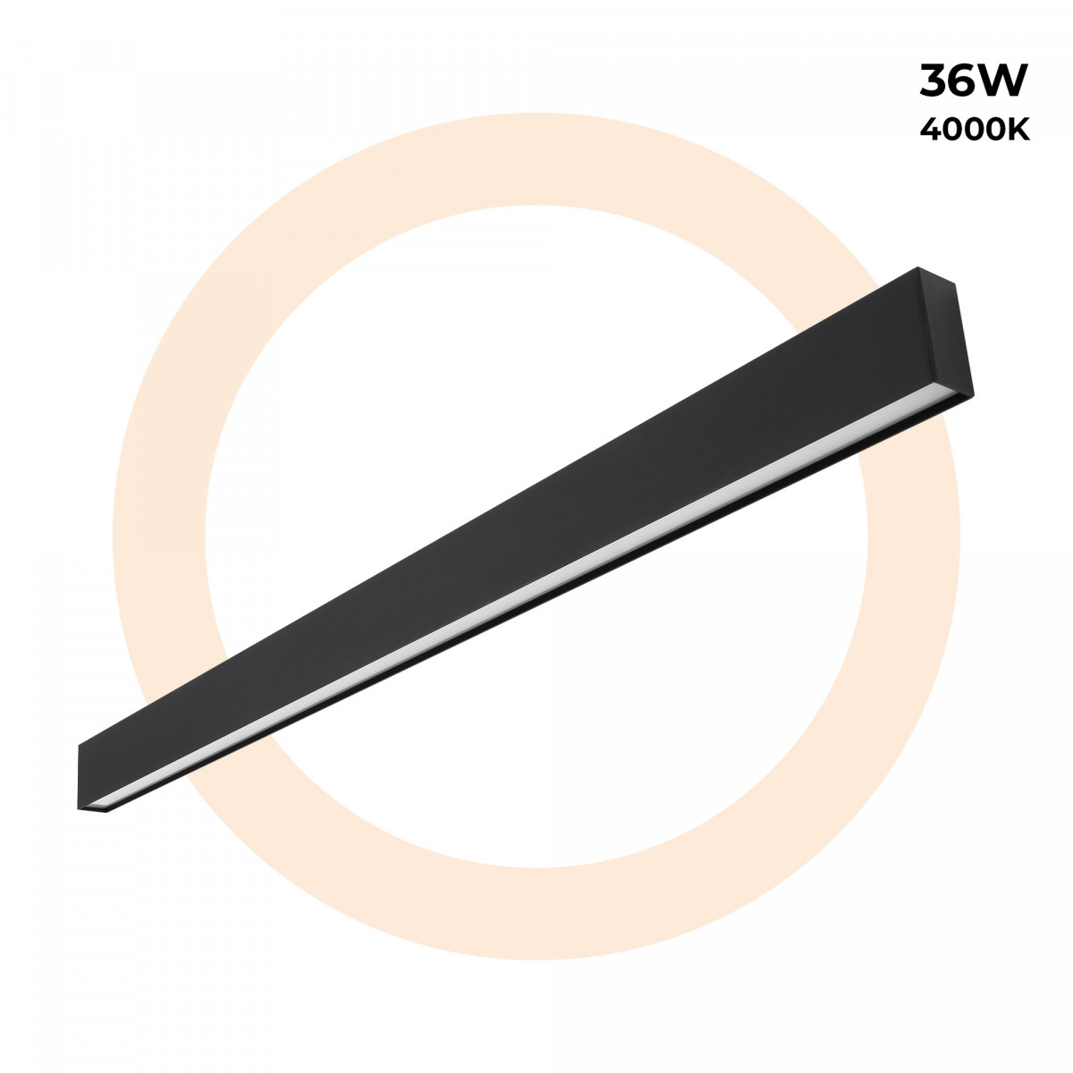 Oprawa liniowa LED wisząca / natynkowa 36W - Slim - 120cm - 2500lm