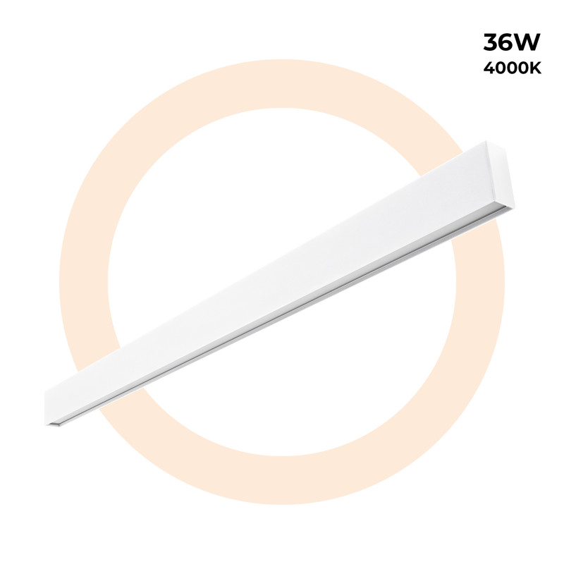 Wisząca / natynkowa liniowa oprawa oświetleniowa LED 36W - Slim - 120cm - 2500lm