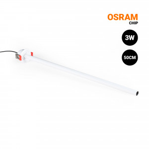 Wpuszczany reflektor LED sufitowy 3W - Wysuwana 500mm - Regulowana - Chip OSRAM - 2700K