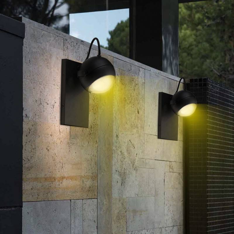 Luminária de parede exterior CÍCLOPE IP GU Arandela LED