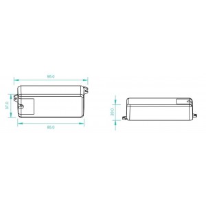 Interruptor com sensor de proximidade IR 12-36V 1Ch 3A