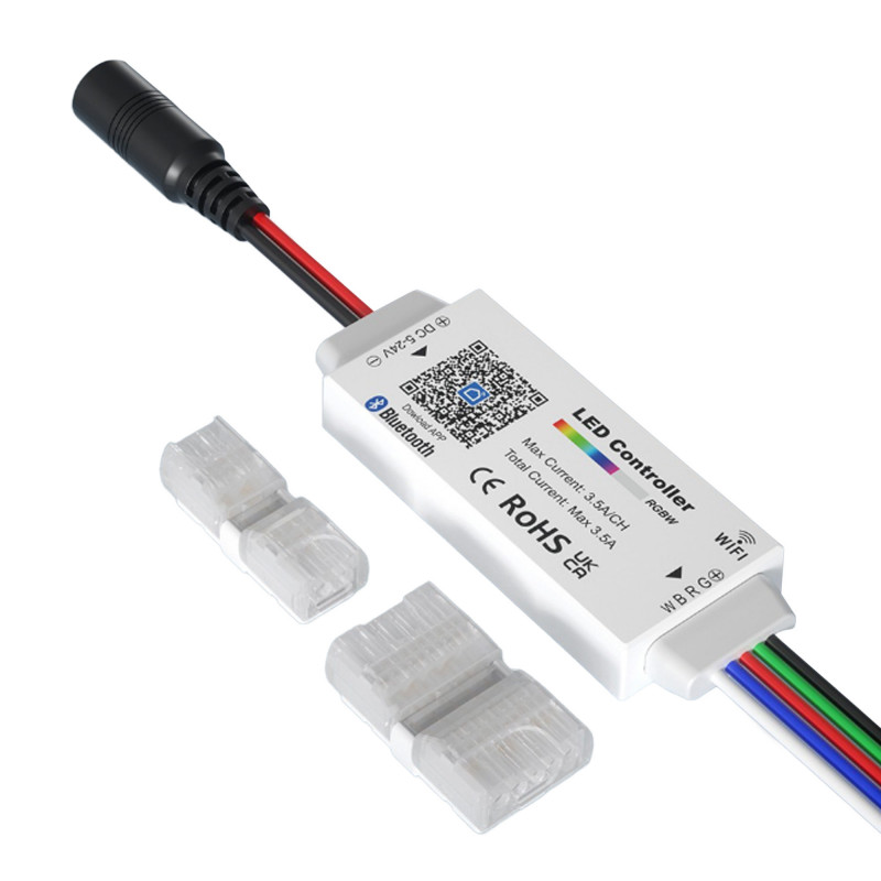 Mini controlador RGBW - WiFi + Bluetooth - 5-24V DC - 3.5A