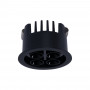 Downlight LED de encastrar circular 8W - Chip Osram - UGR18 - Corte Ø 58mm - Preto