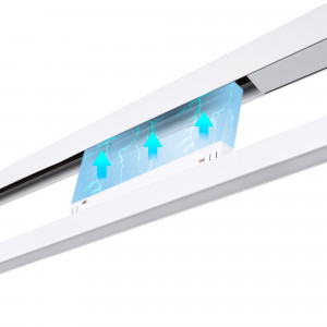 Luminária linear opalina de carril magnético CCT - 24W - Mi Light - Branco