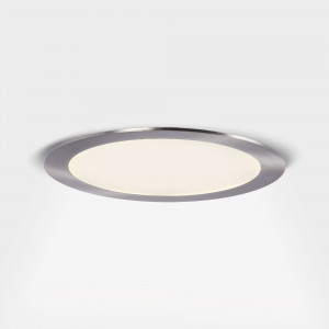 Downlight alumínio prata alumínio LED ultra fino 18W - CCT - Corte Ø 208mm