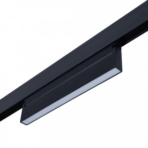 Luminária linear ajustável de carril magnético opalino 48V CCT - 18W - Regulação DALI-2