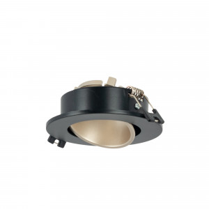 Downlight preto e champanhe