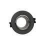 Aro downlight preto/cinzento corte Ø90mm