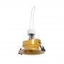 Downlight LED dourado