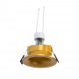 Aro downlight dourado de embutir no teto