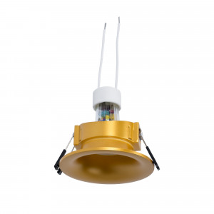 Aro downlight dourado de embutir no teto