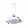 Aro downlight quadrado de cor branca