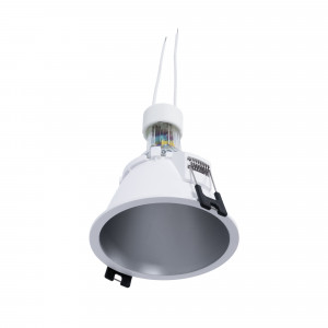 Downlight redondo de cor prata