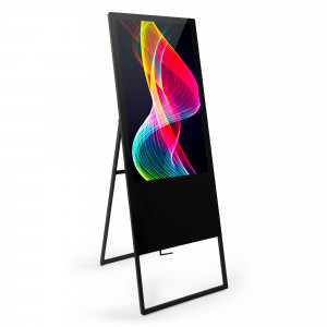 Totem publicitário dobrável LCD Full HD de 43" - Android - Interior | digital signage