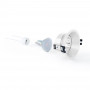 KIT Aro downlight Ø93mm (branco) + Lâmpada GU10 5,4W + Suporte de lâmpada