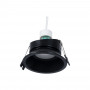 KIT Aro downlight Ø93mm (preto) + Lâmpada GU10 5,4W + Suporte de lâmpada