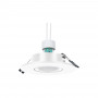 KIT Aro downlight Ø110mm (branco) + Lâmpada GU10 5,4W + Suporte de lâmpada