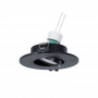 KIT Aro downlight Ø110mm (preto) + Lâmpada GU10 5,4W + Suporte de lâmpada