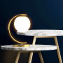 Candeeiro de mesa com bola de cristal "San" | candeeiros mesa cabeceira