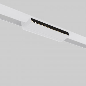 Projetor linear ajustável para trilho magnético 48V- 12W - 2800K - Chip OSRAM - UGR18 - Branco