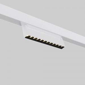 Projetor linear ajustável para trilho magnético 48V- 12W - 2800K - Chip OSRAM - UGR18 - Branco