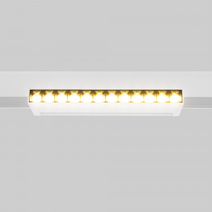 Projetor linear ajustável para trilho magnético 48V- 12W - 2800K - Chip OSRAM - UGR18 - Branco