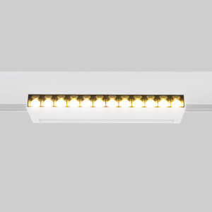 Projetor linear ajustável para trilho magnético 48V- 12W - 2800K - Chip OSRAM - UGR18 - Branco