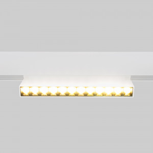 Projetor linear ajustável para trilho magnético 48V- 12W - 2800K - Chip OSRAM - UGR18 - Branco