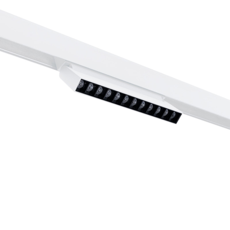 Projetor linear ajustável para trilho magnetico 48V- 12W - 4000K - Chip OSRAM - UGR18 - Branco