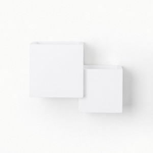 Aplique de parede em gesso "Cube" - 2 x G9 | apliques de parede interior