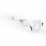 KIT Spot de encastrar basculante Ø90mm (branco) + Lâmpada GU10 5,4W + Casquilho | LED downlights