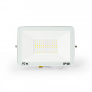 Projetor LED exterior 50W - 95lm/W - IP65 - Branco | holofotes led exterior