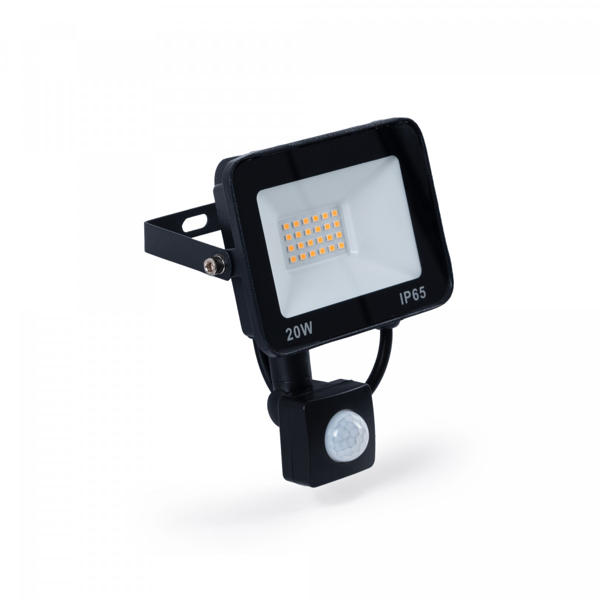 Projetor LED exterior com sensor de movimento PIR - 20W - IP65