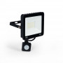 Projetor LED exterior com sensor de movimento PIR - 30W - IP65 - 6000K