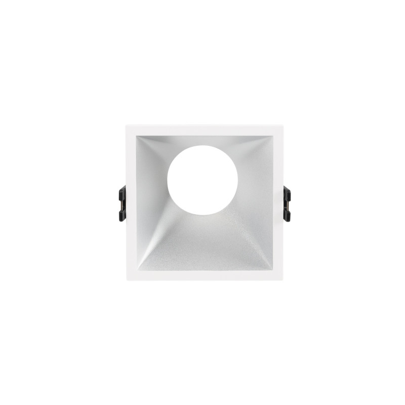 Aro downlight quadrado de embutir - Baixo UGR - Recorte 85 x 85 mm