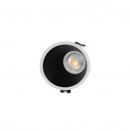 Aro downlight assimétrico redondo de embutir - Baixo UGR - Recorte Ø85mm