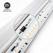 Armadura LED estanque / Luz de emergência - CCT - 120cm - Conectável - 40W - IP65