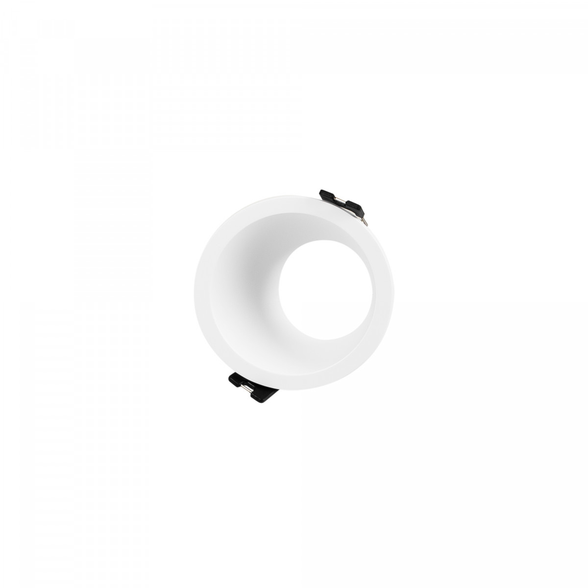 Aro downlight assimétrico redondo de embutir - Baixo UGR - Recorte Ø75mm