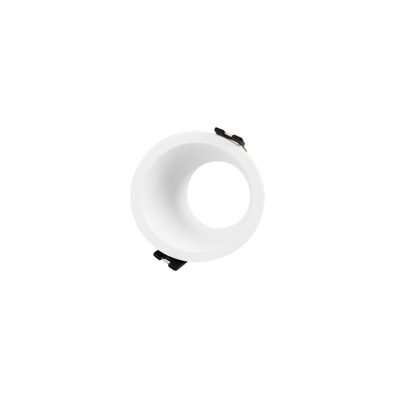 Aro downlight assimétrico redondo de embutir - Baixo UGR - Recorte Ø75mm