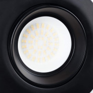 Downlight LED circular basculante 38W - CCT - Preto - 120° Driver LIFUD