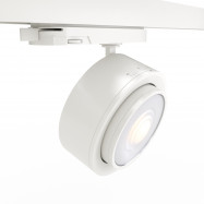 Projetor de calha trifásica LED CCT redondo - 35W - ZOOM 15º- 45º - 4000K - CRI 90