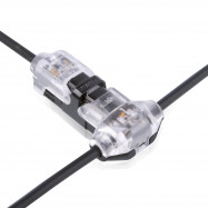 Conector rápido em T para 1 cabo - 0,34~0,78 mm² - 300V / 9A