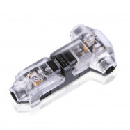 Conector rápido em T para 1 cabo - 0,34~0,78 mm² - 300V / 9A