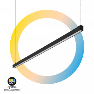 Luminária linear LED CCT suspensa / de superfície - 60W - 180cm - 5100lm