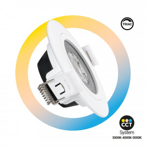 Downlight LED de interior - 7W - CCT - TRIAC- 630lm - Corte Ø 70mm - IP20