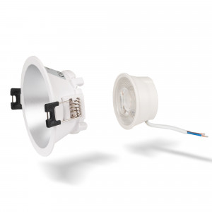 KIT Aro downlight redondo Ø85mm + Módulo LED MR16 5W